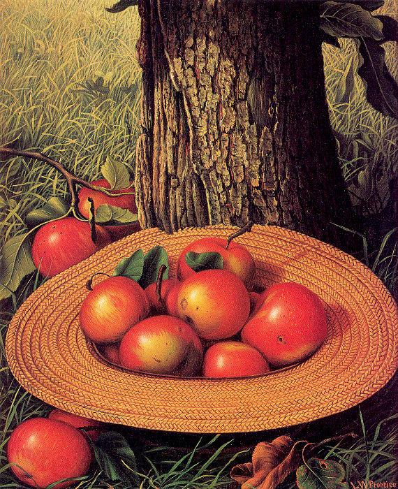 Prentice, Levi Wells Apples, Hat, and Tree Spain oil painting art